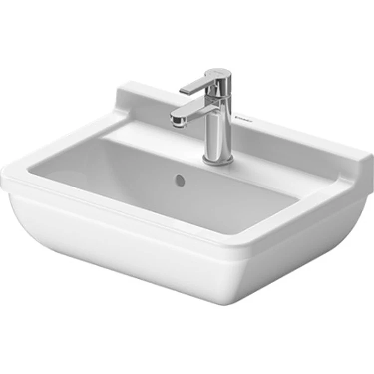 Lavatory Sink Starck 3 Wall Mount with Overflow 14-1/8 x 19-5/8 Inch Rectangle White 1 Hole - Frankwebs