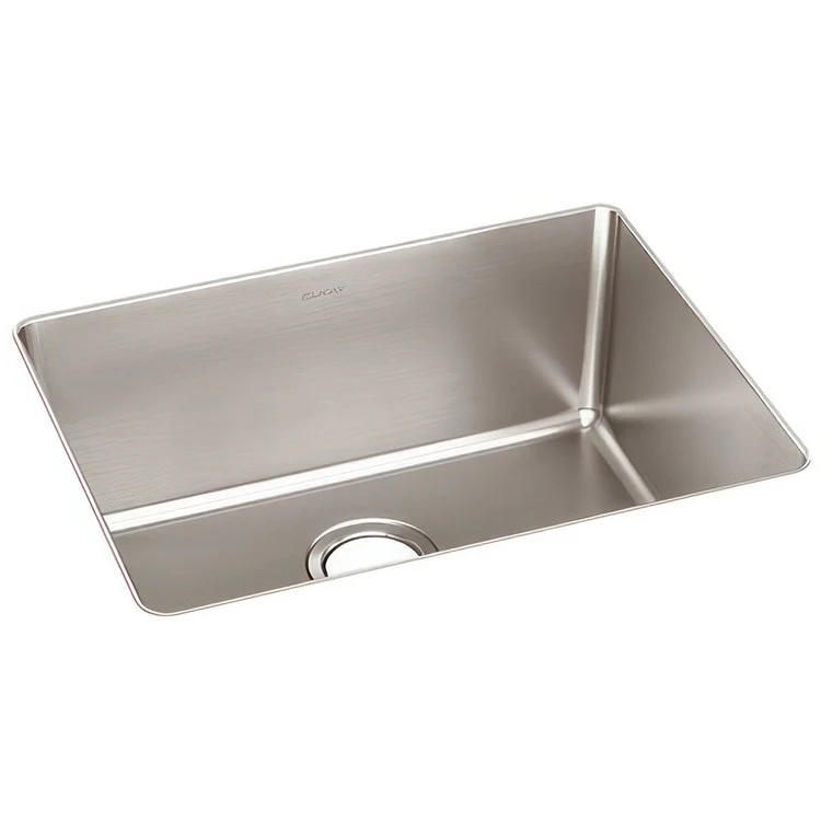 Kitchen Sink Lustertone Iconix 23.5 x 18.25 Inch Single Bowl Luminous Satin Undermount Drain Location Rear Center - Frankwebs
