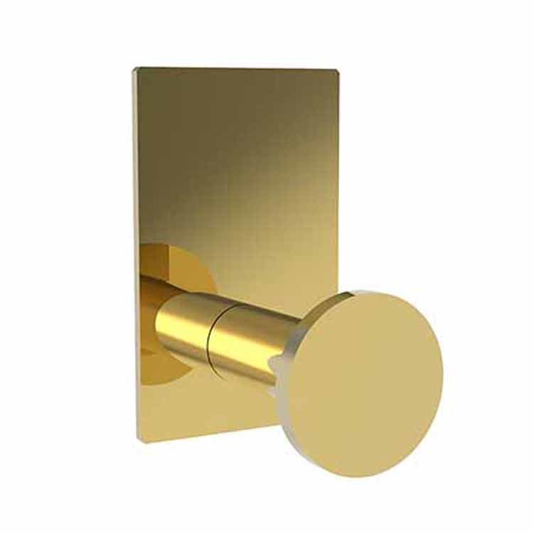 Robe Hook Metro Single Stainless Steel PVD 3-1/2 Inch 2-2/7 Inch Wall Mount Brass - Frankwebs