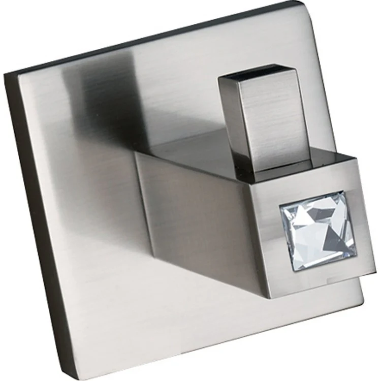 Robe Hook Contemporary ll Crystal Bath Polished Chrome 2 Inch 1-3/4 Inch Wall Mount Brass - Frankwebs