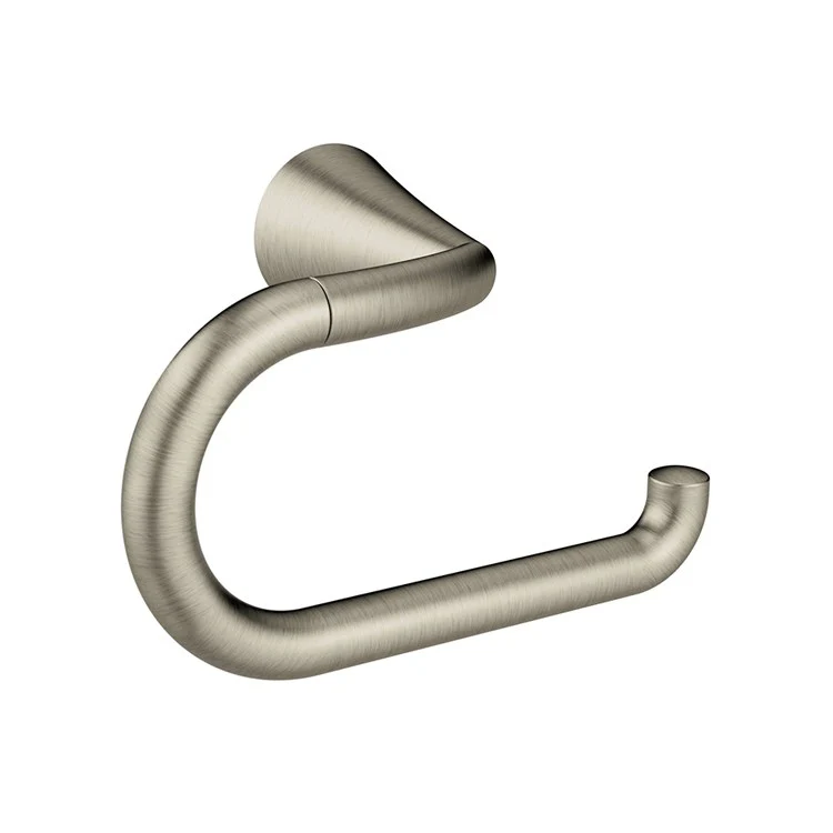Toilet Paper Holder Glyde 1 Post Open Matte Black Zinc 6-1/2 Inch 3-5/16 Inch Wall Mount - Frankwebs