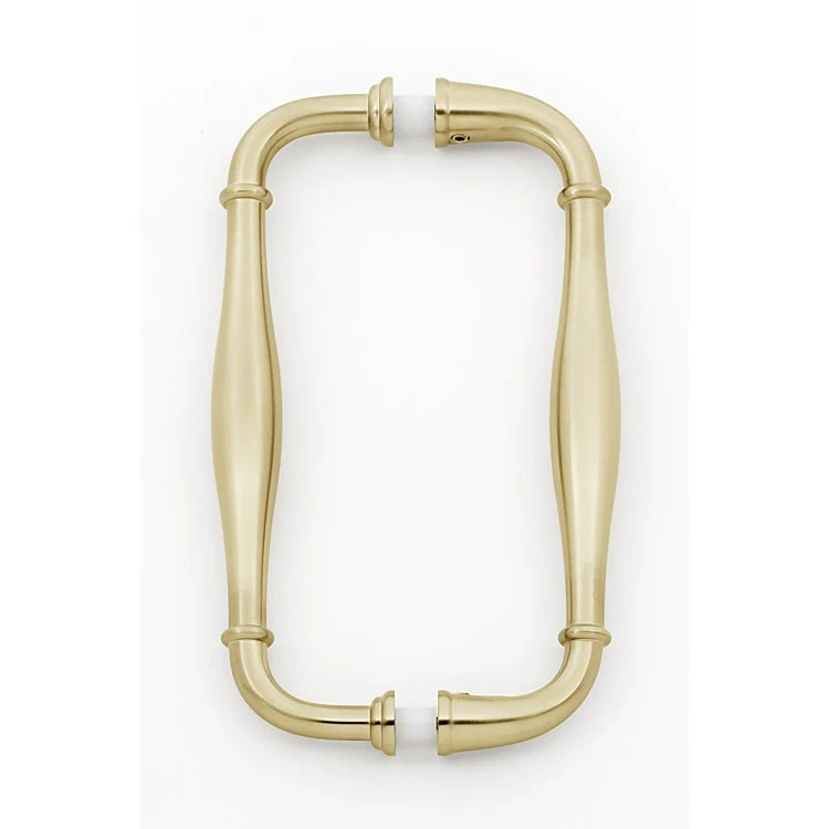 Pull Charlie's Back to Back Satin Brass 6 Inch 6-5/8 Inch 1-1/2 Inch - Frankwebs
