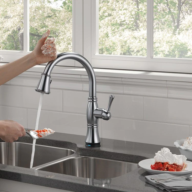 Cassidy Single Handle Touch Activated Pull Down Kitchen Faucet - Frankwebs