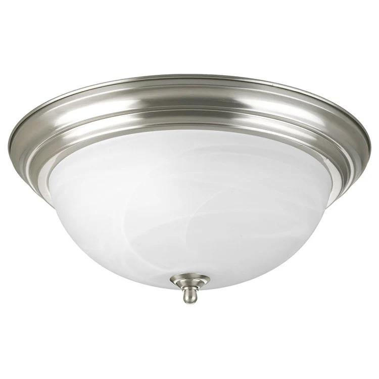Melon Three-Light Flush Mount Ceiling Light with Alabaster Glass - Frankwebs