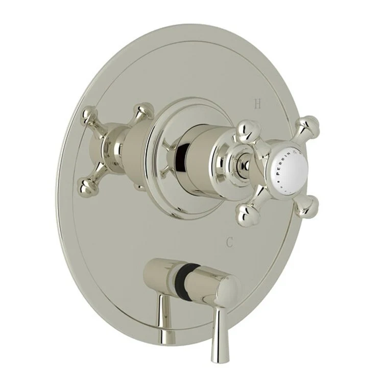 Pressure Balance Valve Trim Georgian Era 1/2 Inch with Diverter 2 Cross Satin Nickel - Frankwebs