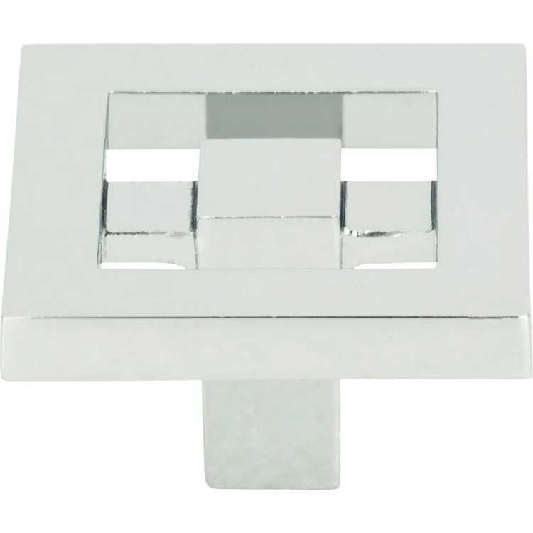 Knob Atlas Nobu Square Polished Chrome Zinc Alloy 1-3/8 Inch - Frankwebs