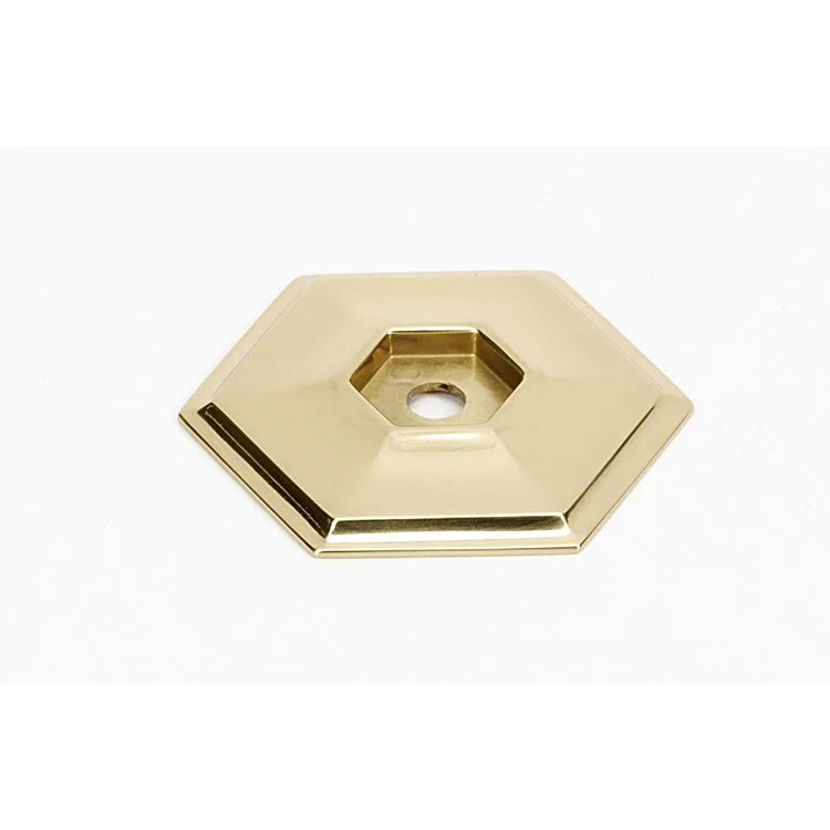 Backplate Nicole 1-1/8 Inch Unlacquered Brass - Frankwebs