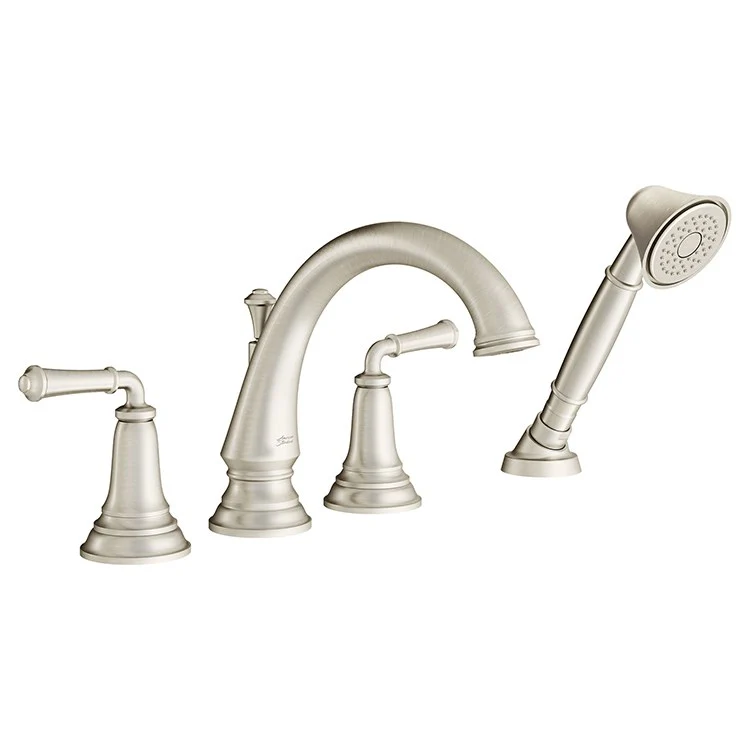 Delancey Two Handle Roman Tub Faucet with Handshower for Flash Valve - Frankwebs