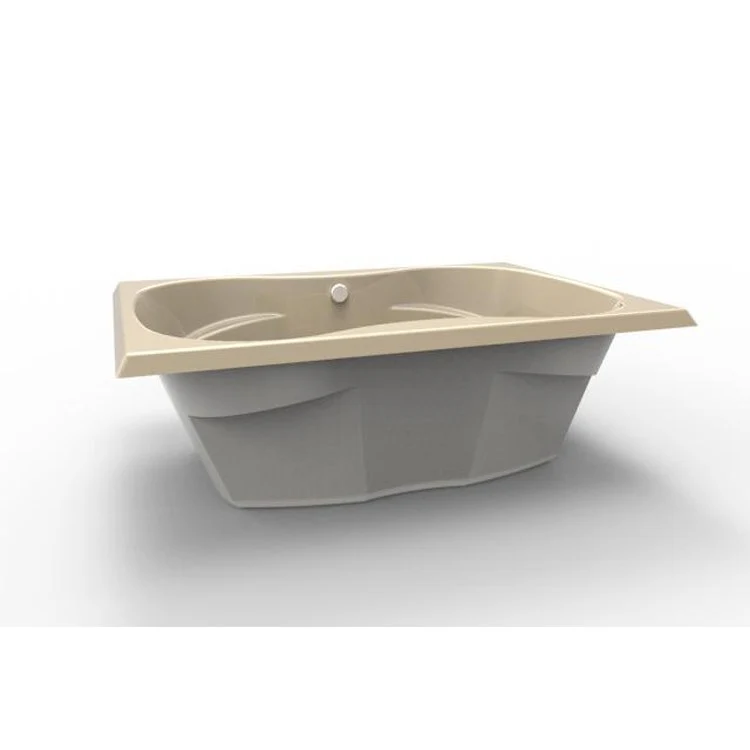 Whirlpool Tub Studio Collection Studio 72 x 42 x 21 Inch Drop-In Side Center Drain Bone Rectangle - Frankwebs