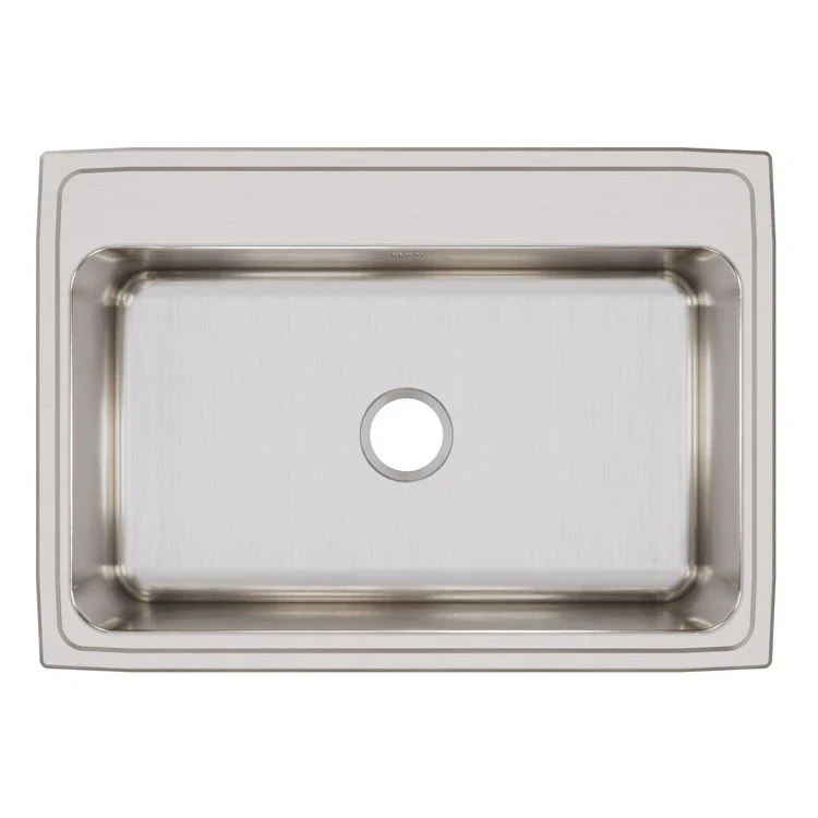 Kitchen Sink Lustertone Classic 31 x 22 Inch Single Bowl Lustrous Satin Drop-In 10-1/8 Inch - Frankwebs