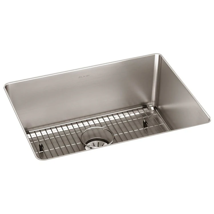 Kitchen Sink Lustertone Iconix 23.5 x 18.25 Inch Single Bowl Kit with Perfect Drain Luminous Satin Undermount - Frankwebs