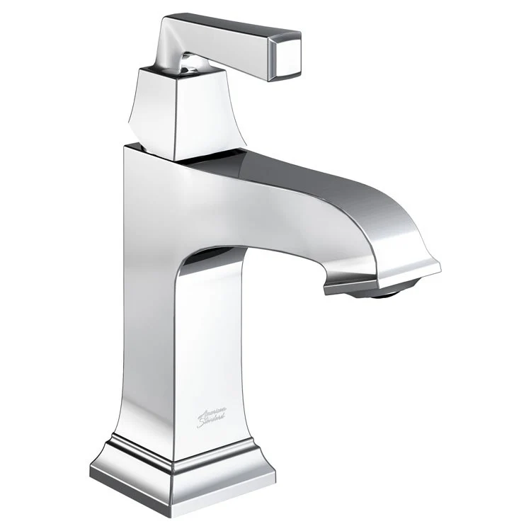 Town Square S Single-Handle Monoblock Bathroom Sink Faucet with Push-Pop Drain - Polished Chrome Brass - Frankwebs