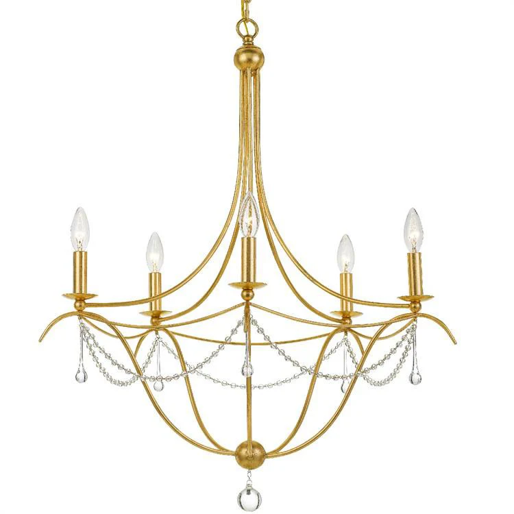 Metro Five-Light Chandelier Bottom Ball - Frankwebs