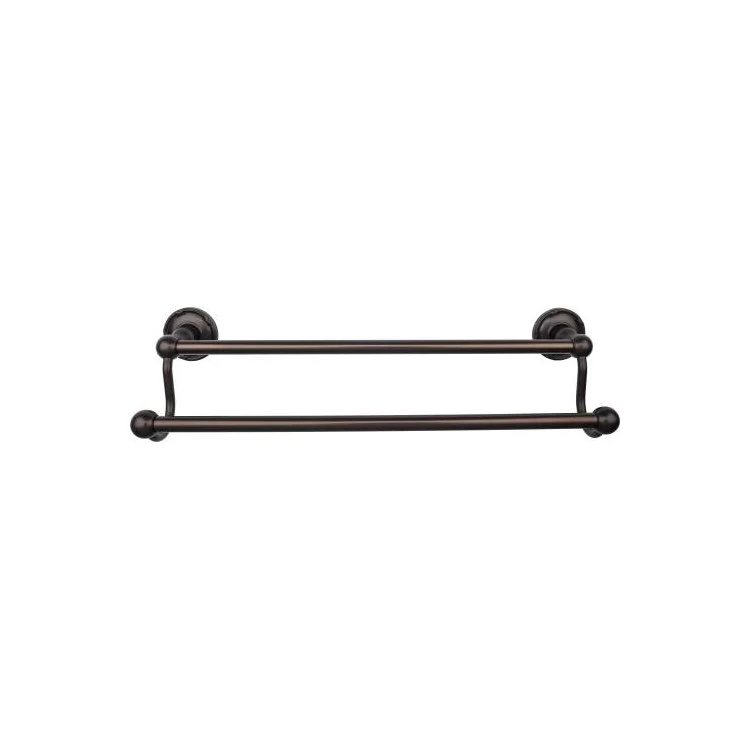 Towel Bar Edwardian Bath 18 Inch Double Ribbon Backplate Brushed Satin Nickel Zinc Alloy 6-1/2 Inch for Bath Hardware - Frankwebs