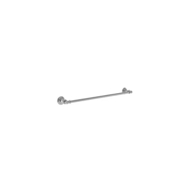 Towel Bar Pavin 24 Inch Single Polished Chrome Brass 3-3/8 Inch Extension from Wall - Frankwebs