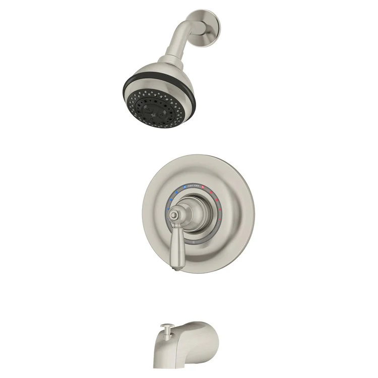 Tub and Shower Trim Allura 1 Lever Satin Nickel ADA 2.0 Gallons per Minute Round 3 Function for 261/262 Series Temptrol Shower Valve - Frankwebs
