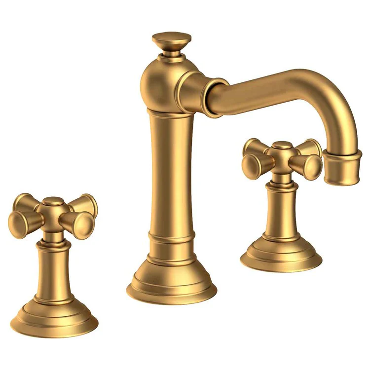Lavatory Faucet Jacobean Widespread 8 to 20 Inch Spread 2 Cross ADA Satin Bronze PVD 1.2 Gallons per Minute Brass Spout Height 4-13/16 Inch - Frankwebs