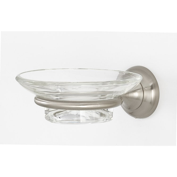 Soap Dish Royale Bath Unlacquered Brass Concealed Wall Mount Round 4-9/16 x 4-5/16 x 2 Inch - Frankwebs