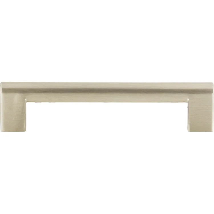 Drawer Pull Atlas Round Rail Brushed Nickel Zinc Alloy 5-1/16 Inch 5-3/4 x 1/2 Inch - Frankwebs
