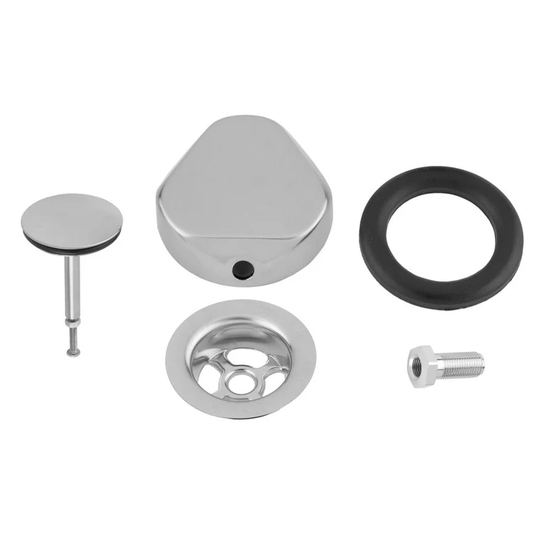 Drain Trim Decorative Cable for Gerberit Subassembly & Gerberit PVC Tubular Subassembly Polished Chrome Brass - Frankwebs