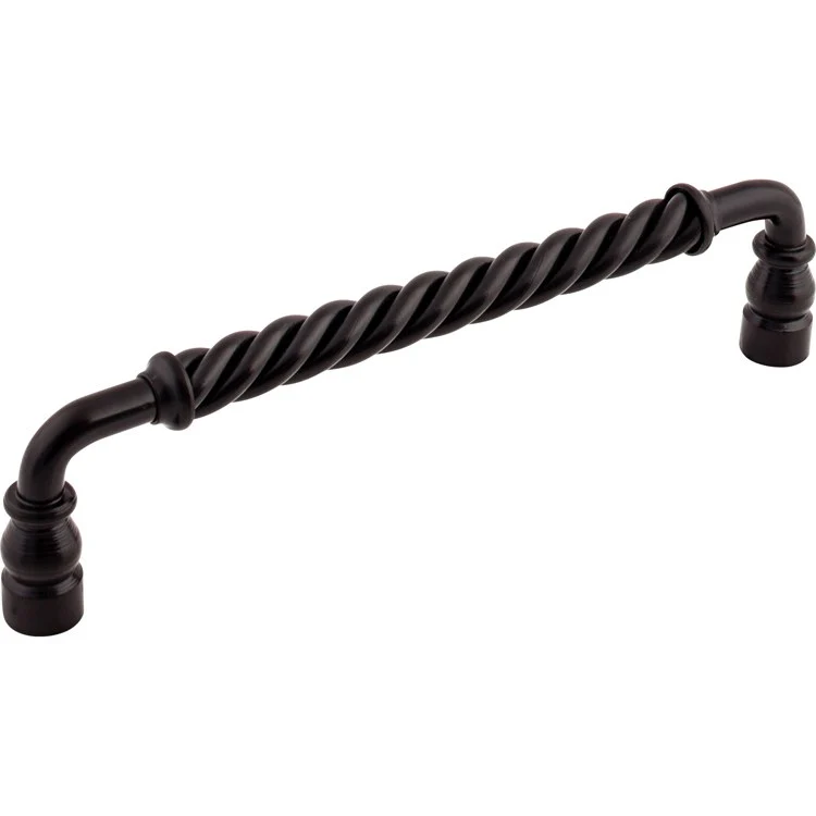 Pull Normandy Twisted Bar Patina Black Steel 8 Inch 8-3/4 x 2/3 x 2-1/8 Inch - Frankwebs