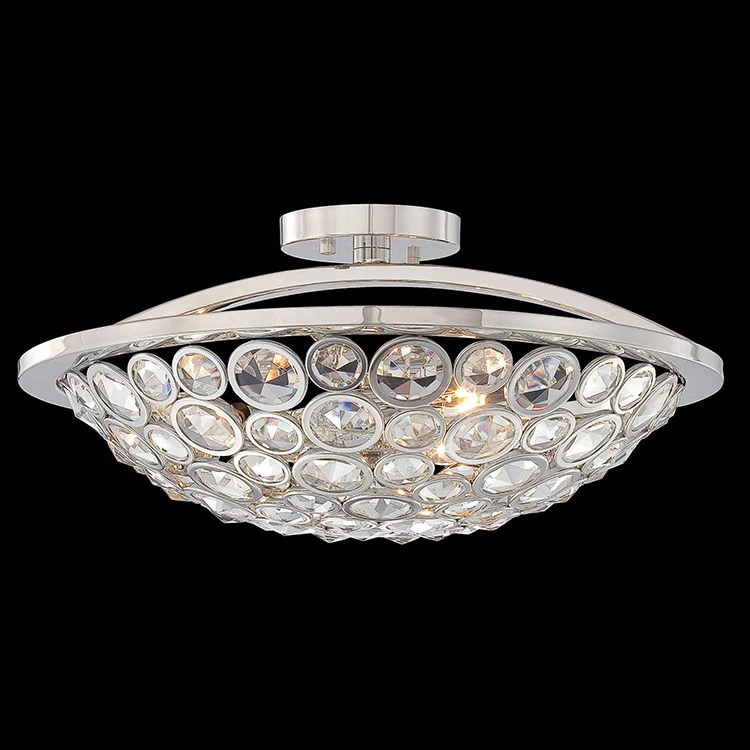 Magique Three-Light Semi-Flush Mount Ceiling Fixture - Frankwebs