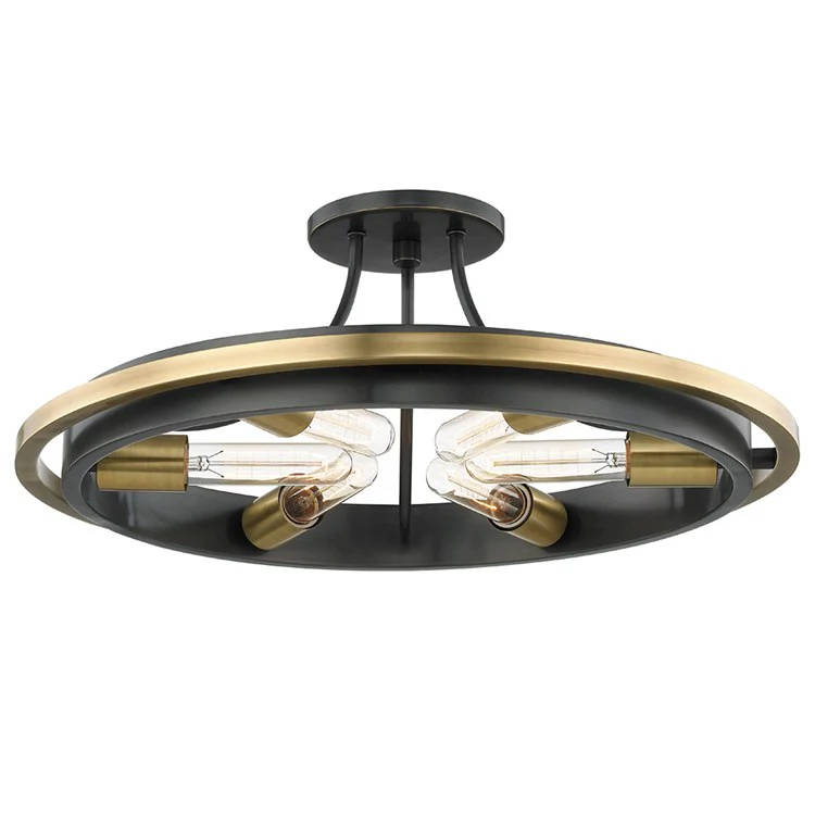 Chambers Six-Light Semi-Flush Mount Ceiling Fixture - Frankwebs