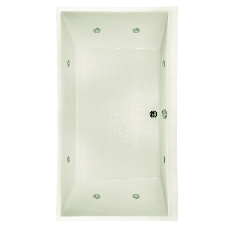 Whirlpool Tub Designer Collection Eileen 86 x 50 x 19 Inch Center Drain Bone Rectangle - Frankwebs