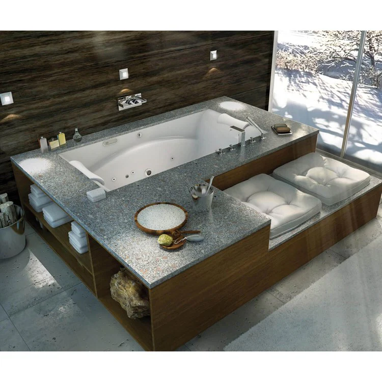 Tub Optik 72 x 42 x 23-1/2 Inch Undermount Center White Acrylic - Frankwebs