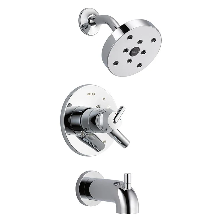 Tub and Shower Trim Trinsic Monitor 17 1 Lever Matte Black ADA 2.0 Gallons per Minute - Frankwebs