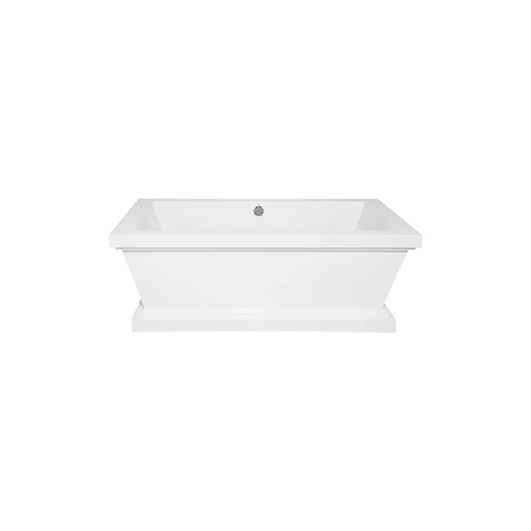 Soaking Tub Designer Collection Davinci 70 x 36 Inch Freestanding Tub Only Side Center Biscuit Acrylic - Frankwebs