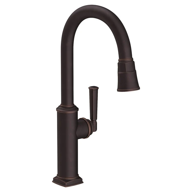Kitchen Faucet Zemora 1 Lever ADA Antique Nickel Pull Down Spout Height 10-4/9 Inch 1.8 Gallons per Minute - Frankwebs