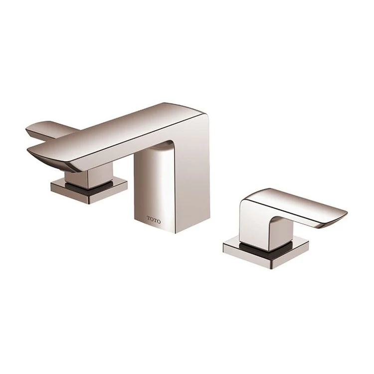 Lavatory Faucet GR Deck Mount Widespread 8 to 11 Inch Spread 2 Lever ADA CALGreen/WaterSense Brushed Nickel 1.2 Gallons per Minute - Frankwebs