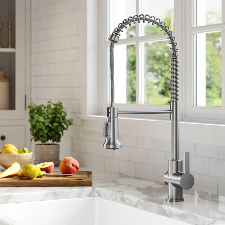 Britt Commercial-Style Pull Down Single Handle Kitchen Faucet - Frankwebs