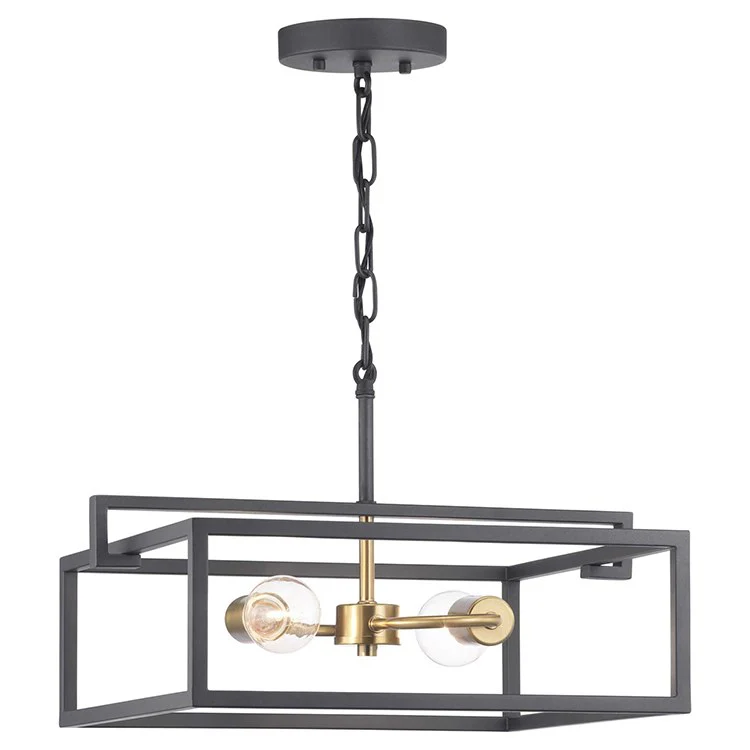 Blakely Two-Light Convertible Semi-Flush Mount Ceiling Fixture/Pendant - Frankwebs