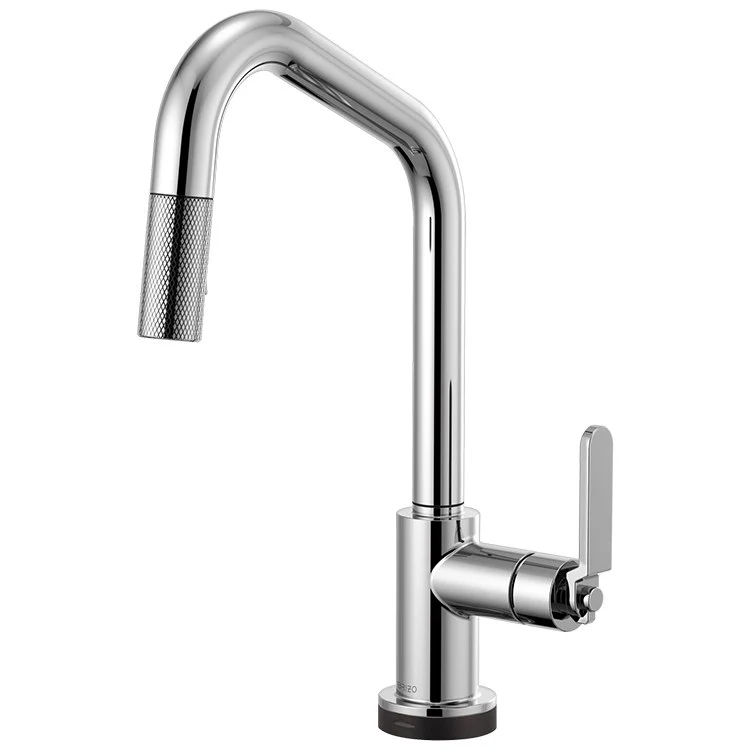 Litze Single Handle SmartTouch Pull Down Faucet with Angled Spout/Industrial Handle - Frankwebs