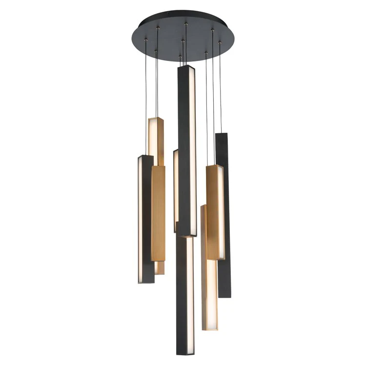 Chaos Nine-Light LED Round Pendant 3000K - Frankwebs