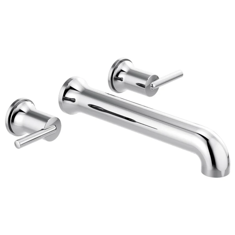Tub Filler Trim Trinsic Wall Mount 2 Lever Matte Black ADA 8 to 16 Inch Spread - Frankwebs