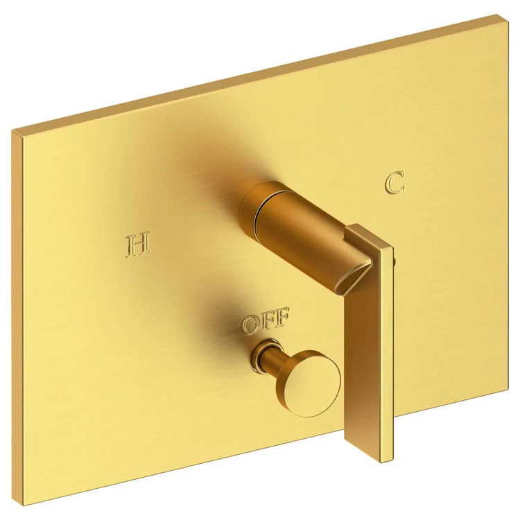 Metro Pressure Balance Tub/Shower Valve Trim Only with Lever Handle - Satin Brass PVD - Frankwebs