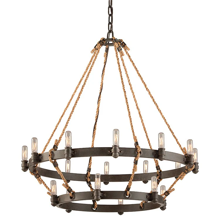 Pike Place Eighteen-Light Two-Tier Chandelier - Frankwebs