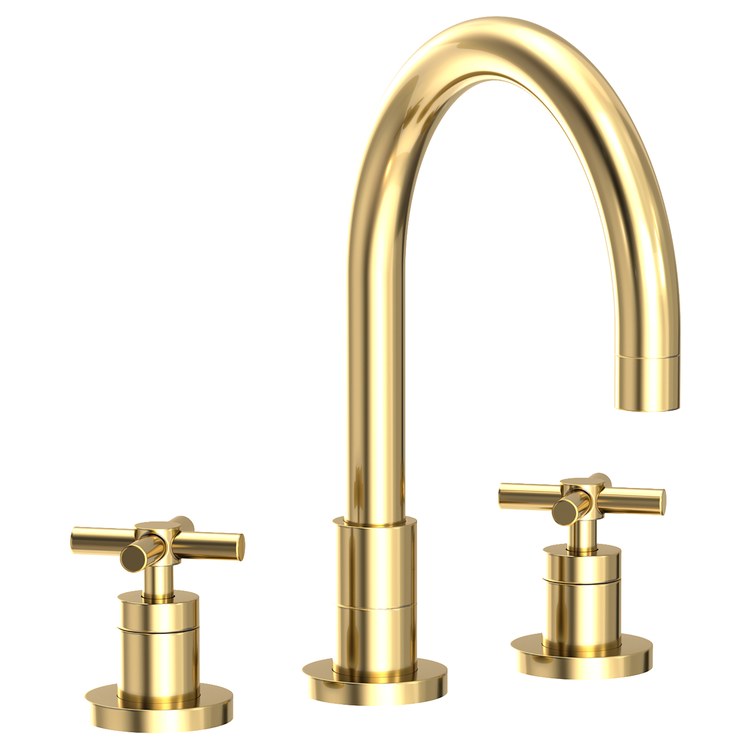 Kitchen Faucet East Linear 8 to 20 Inch Spread 2 Cross ADA Antique Brass Spout Height 5-11/16 Inch Spout Reach 7-7/8 Inch 1.8 Gallons per Minute - Frankwebs