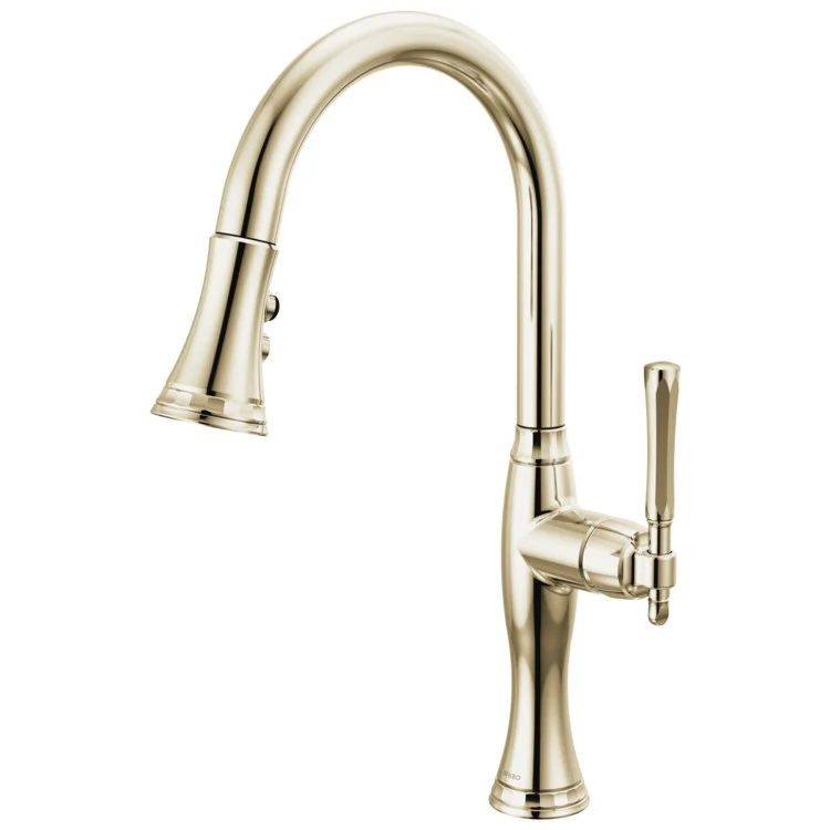 Kitchen Faucet Tulham 1 Lever ADA Brilliance Stainless 360 Degree Swivel 1 Hole 1.8 Gallons per Minute - Frankwebs