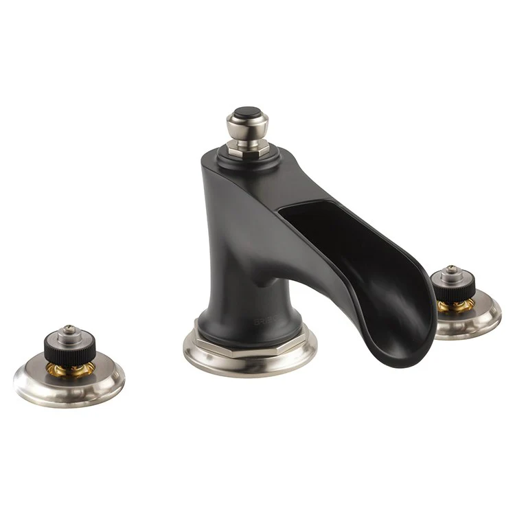 Roman Tub Trim Rook Less Handle Brilliance Luxe Gold ADA 10-16 Inch Spread Channel Spout 14 Gallons per Minute - Frankwebs