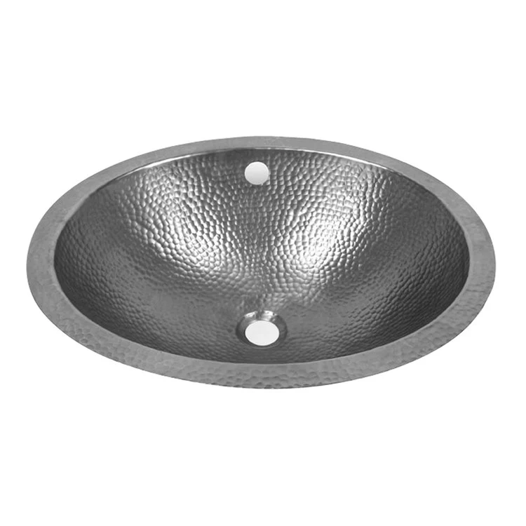 Lavatory Sink Florian Oval 19 Inch Oval Hammered Antique Copper - Frankwebs