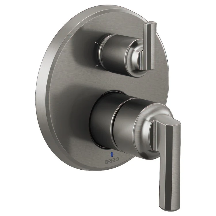 Pressure Balance Valve Trim Levoir with 6 Function Diverter Less Handle Brilliance Luxe Gold ADA - Frankwebs