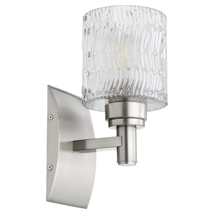 Sconce Stadium 1 Lamp Satin Nickel 100 Watts 10.25 Inch - Frankwebs