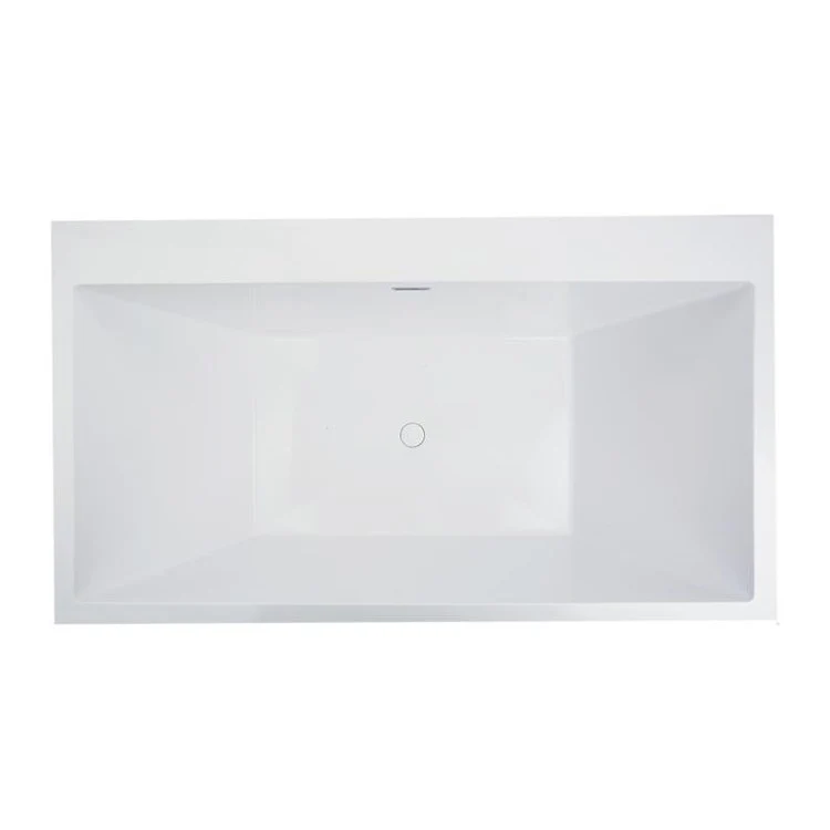 Soaking Tub Metro Collection Manhattan 64 x 36 Inch Freestanding Tub Only Center White Hydroluxe SS - Frankwebs