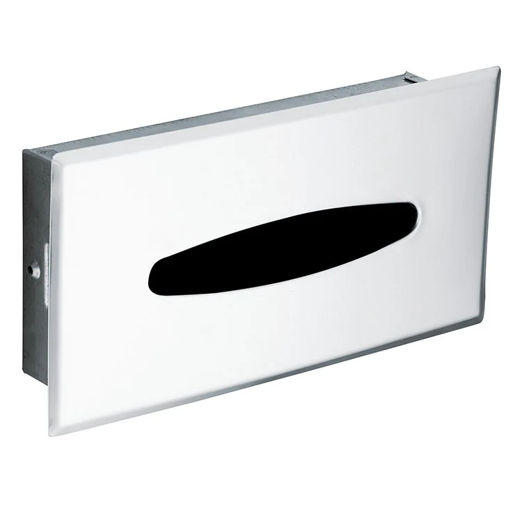Hotel Motel Wall-Mount Recessed Stainless Steel Facial Tissue Box - Frankwebs