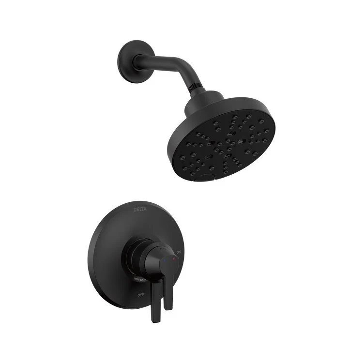 Shower Trim Galeon 17S with Volume Control and Touch-Clean 1 Lever Lumicoat Stainless ADA 1.75 Gallons per Minute 5 Function H2Okinetic PowerDrench Full Body Massaging Full Spray with Massage and Pause - Frankwebs