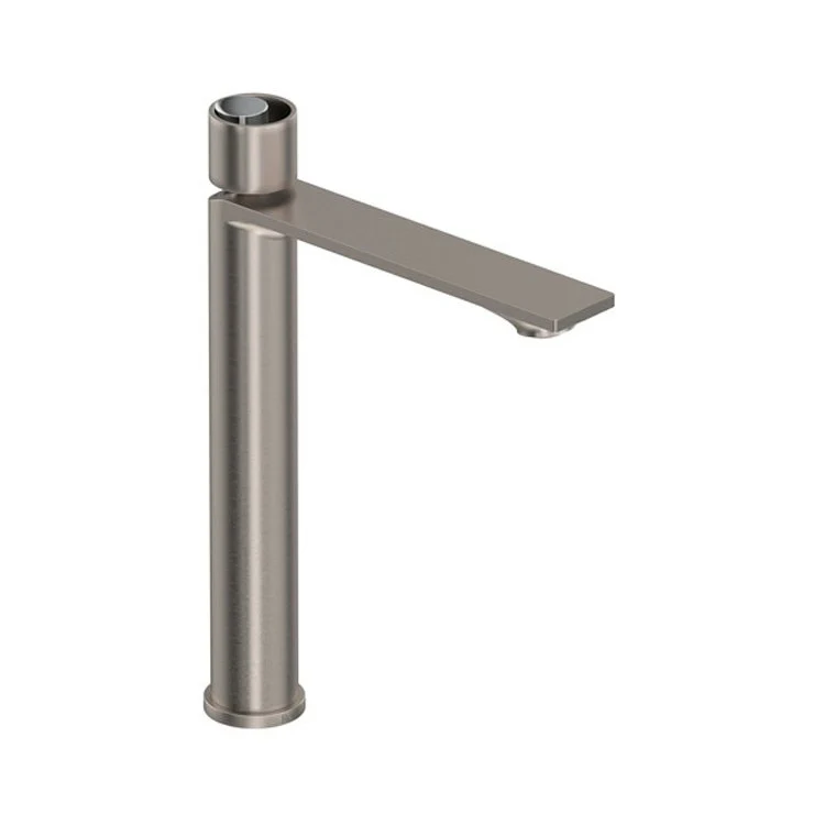 Lavatory Faucet Eclissi 1 Circular Satin Nickel/Matte Black 1.2 Gallons per Minute Tall Spout 9-59/64 Inch - Frankwebs